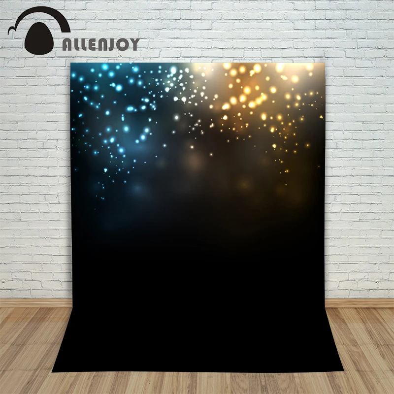 

Allenjoy Photophone backdrops black Shiny spots fireworks new year photography background for photo studio photocall photobooth