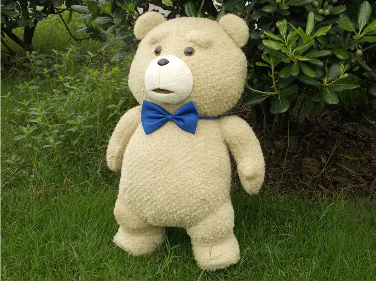 New Ted movie teddy plush Blue Bow Tie ted plush bear, teddy bear giant teddy bear plush Toy Gift