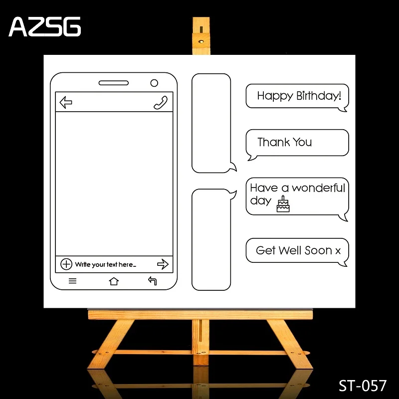 AZSG Love cell phone Cutting Dies Clear Stamps/Seal For DIY Scrapbooking/Card Making/Album Decorative Crafts
