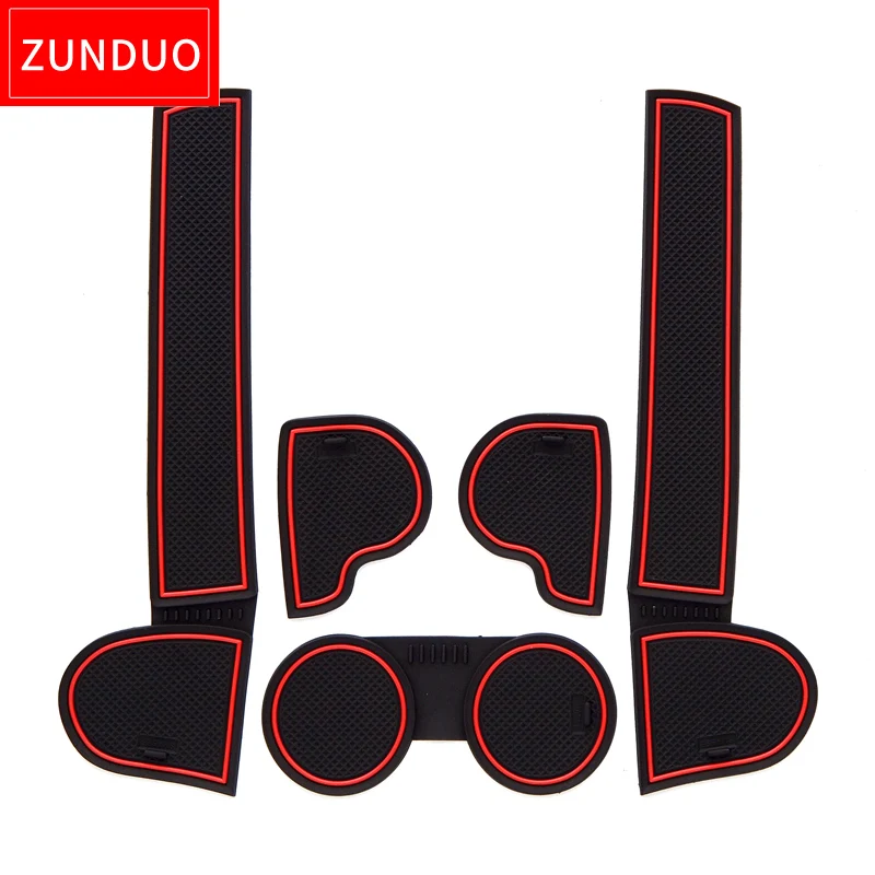 ZUNDUO Gate slot Mats For Mazda 3 BK 2003 2004 2005 2006 2007 2008 2009 MK1 MPS Non-slip Interior Door Pad/Cup Non-slip mats