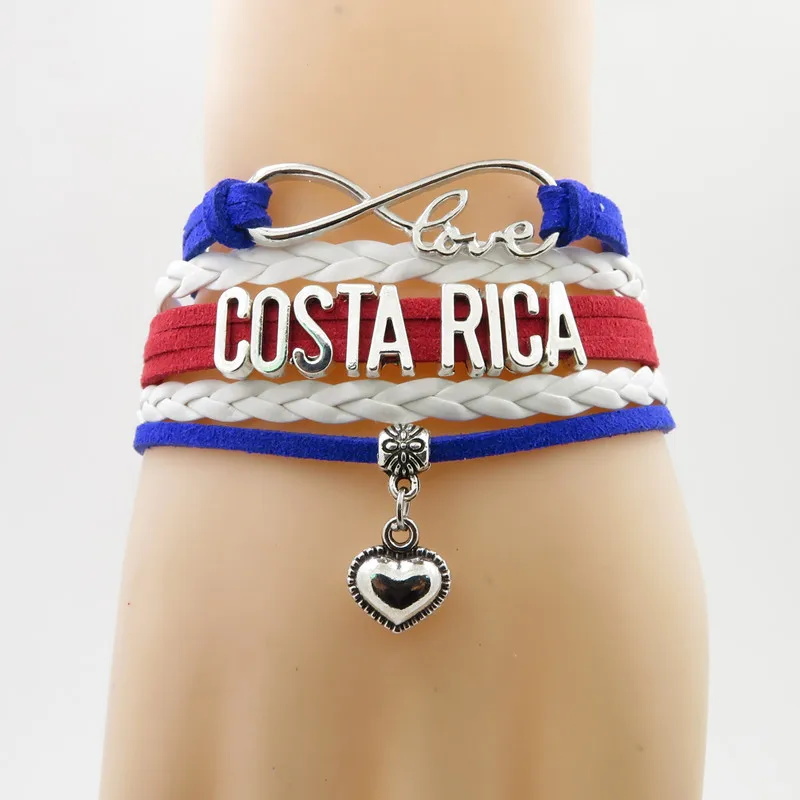 Love Costa Rica Bracelet Charm Vintage Costa Rica Leather Bracelets For Women And Men Gift