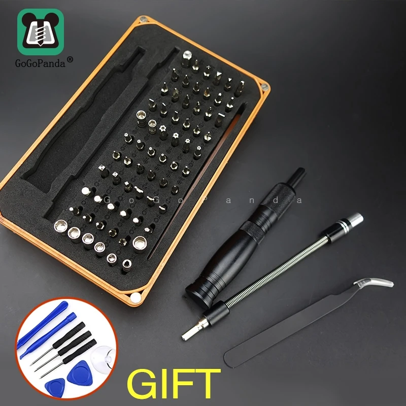 

Free Shipping Screwdriver Set 69 In 1 Magnetic Precision Screw Driver Tools Speical Bits Y,Star,Torx With Hole. Socket etc.