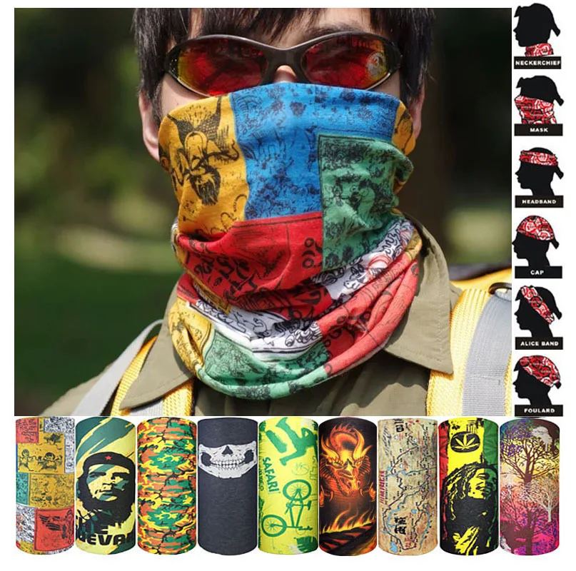 Outdoor Bandana Fishing Sports Cycling Mask Shemagh Military Head Scarf Face Shield Headband Neck Warmer Tubular Bandanas