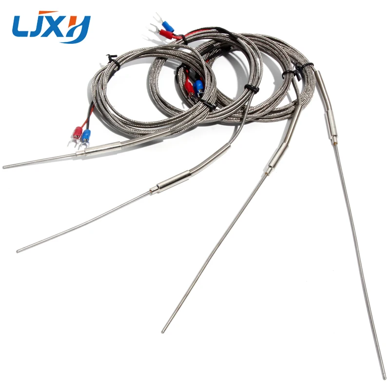 LJXH 2x50mm/100mm/150mm/200mm Thermocouple Temperature Sensors 1m/2m/3m/4m/5m