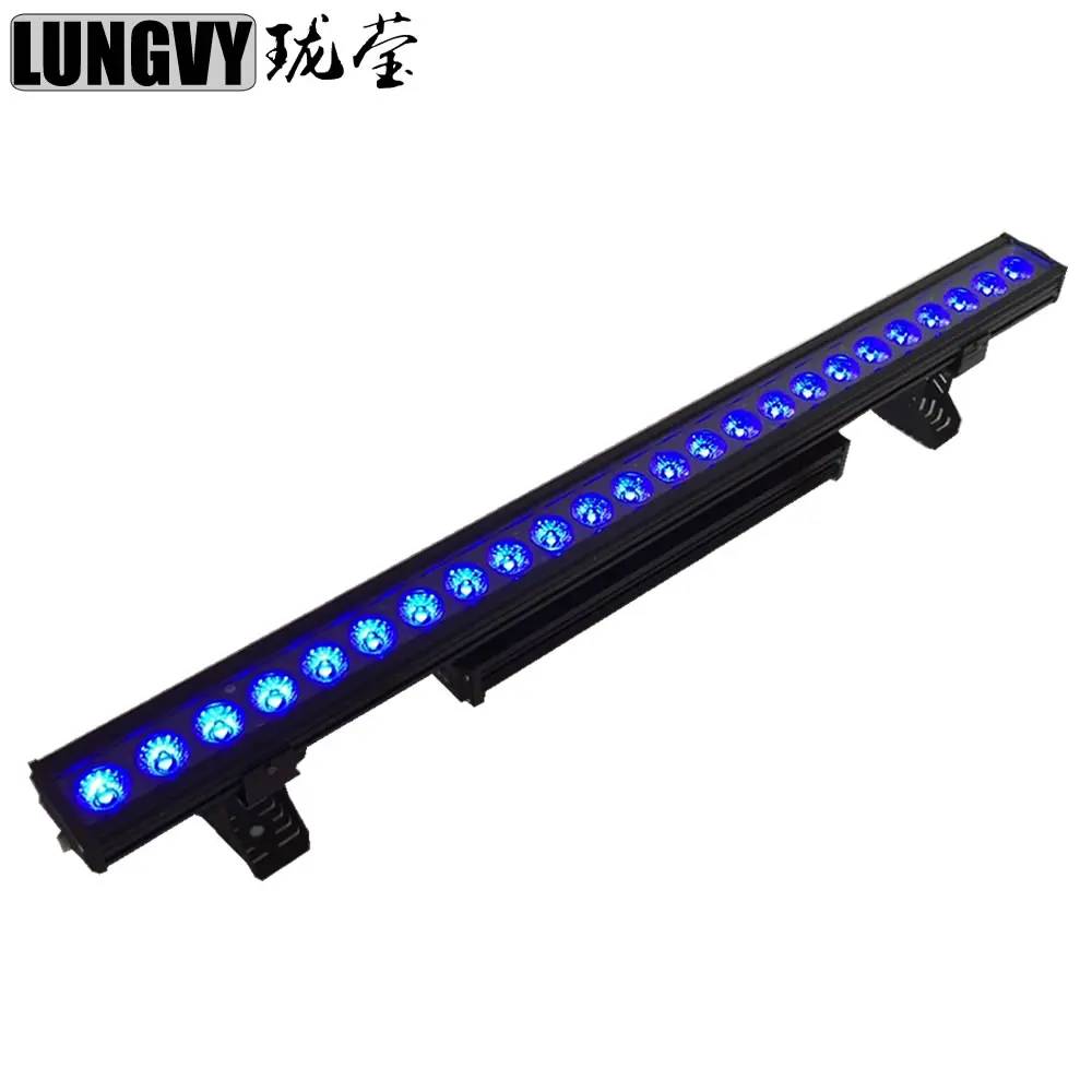 

Free Shipping Outdoor 24x15w RGBWA 5IN1 Waterproof Long Lifespan Aluminum Housing LED Wall Washer DMX Stage Light Party Wedding