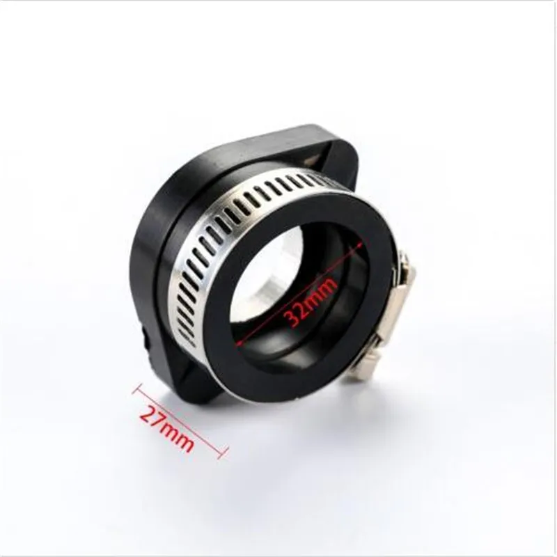 24mm-28mm Motorcycle Carburetor Manifold Intake Flange Adapter Carb Manifold Boot For VM24 OKO KEIHIN PE28