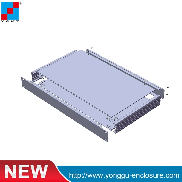 Chassis web server 19 inch rack mount aluminium enclosure 2U 19 inch housing Electronics 482*89*250mm