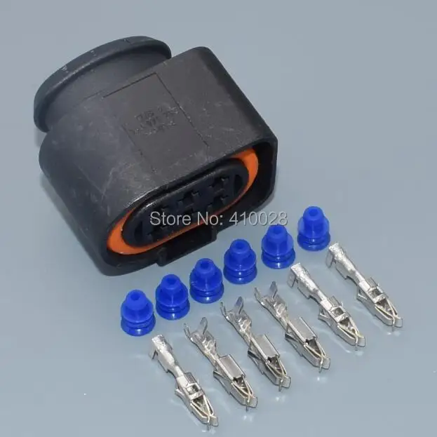 shhworldsea 30sets 6P 3.5mm  Kit LSU 4.2 sensor connector case for VW 1J0973733 6-way 350 Plug connector new