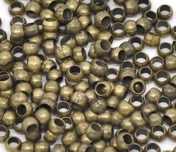 

Free Shipping 500pcs Antique Bronze Crimp Beads Findings 3.5x2.5mm Jewelry Findings