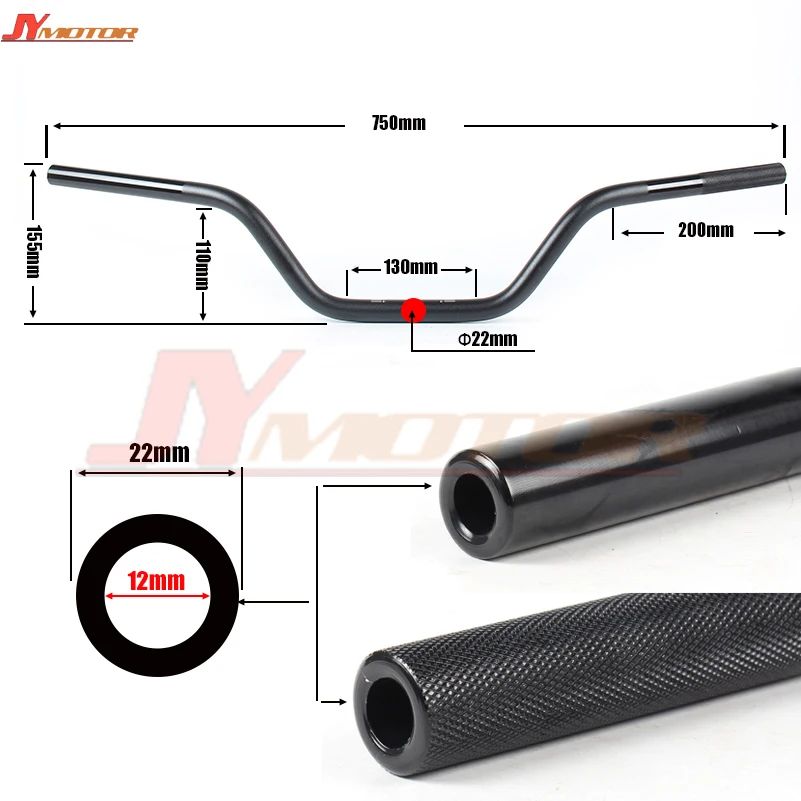 Aluminum 22mm Handlebar For 50cc 110cc 125cc 140cc Pit bike Bike 7/8\