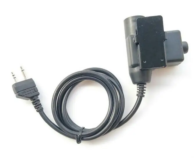 كابل U94 PTT لسماعة الرأس Z التكتيكية Bowman Elite II HD01 HD02, ل Midland 2 دبوس راديو ثنائي الاتجاه G6 G7 GXT550 GXT650 LXT80 75-510