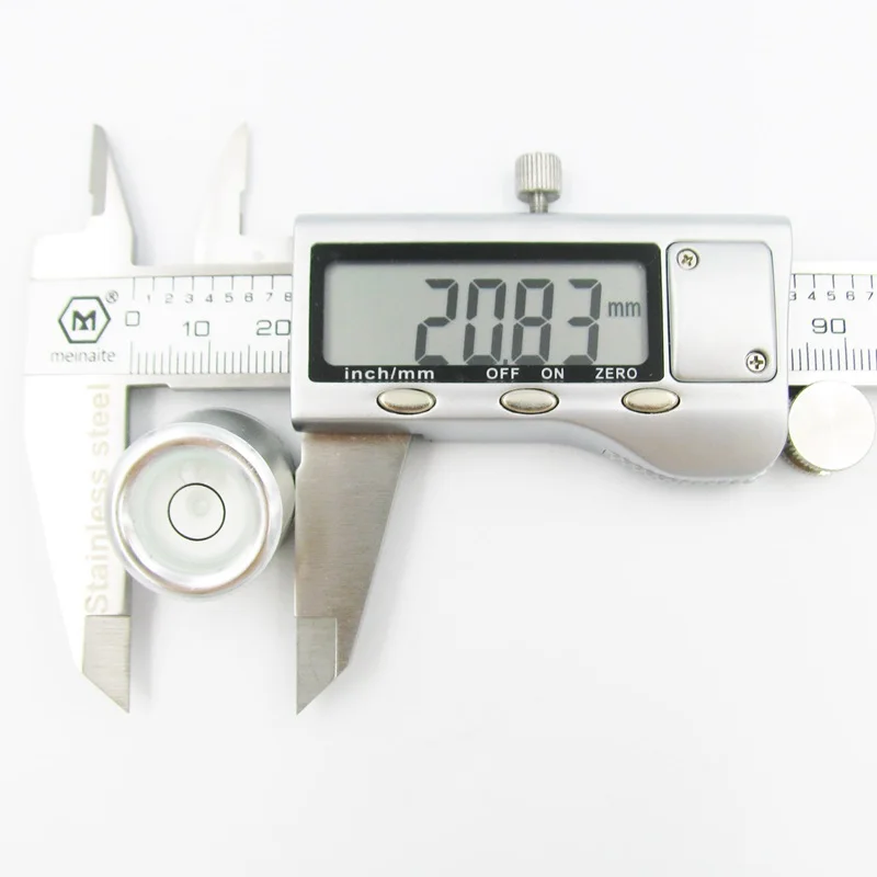 QASE Level Ruler Bubble Spirit Level for Invar Leveling Staff Bubble Centering Rod Base Vial Size 21*20mm with Screws
