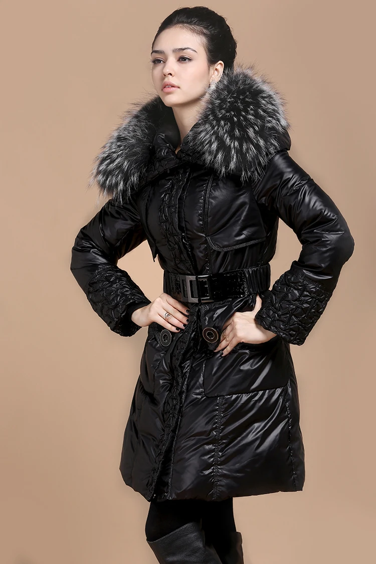 AYUNSUE 2020 Winter Duck Down Jacket Women Long Coat Female Parka Warm Clothes Real Fur Collar High Quality chaqueta mujer  003