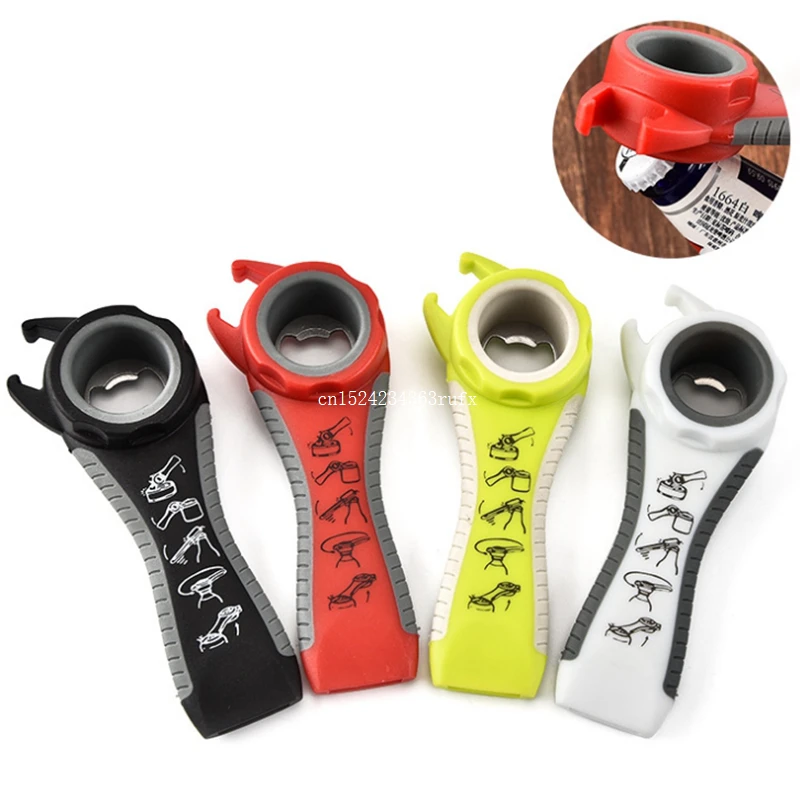 200 pcs Beer Bottle Opener 5 in 1 Multifunction Stainless Steel Can Opener Super Good Jar Cap Opener Kitchen Tool