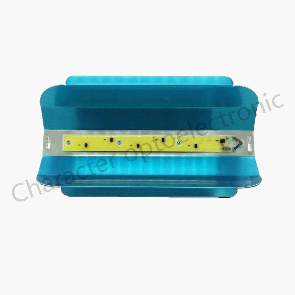 

LED COB 220V водонепроницаемый и свободный привод 50W белый 6000-6500K лампа для v освещения прожектора плюс U светоотражающий желоб DIY