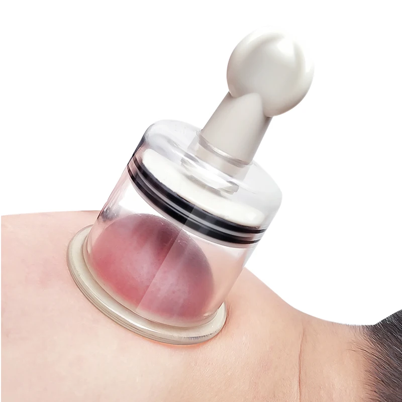 Rotating Handle Vacuum Body Muscle Massage Cans Suction Enhancer Anti Cellulite Acupuncture Vacuum Cupping Cups Nipple Enlarger