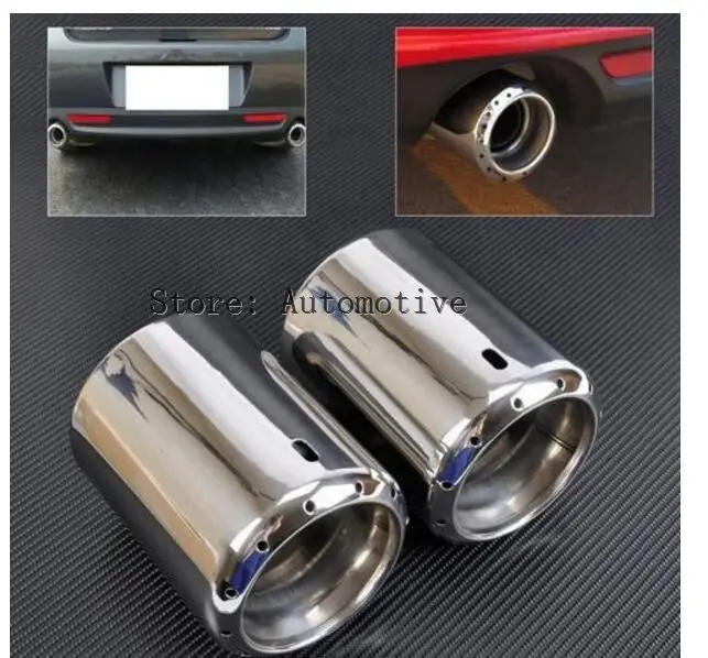 

2x NEW STAINLESS STEEL EXHAUST TAIL REAR MUFFLER TIP PIPE 2009 -2014 for Mazda 6 ATENZA 2013 2014 for Mazda CX-5