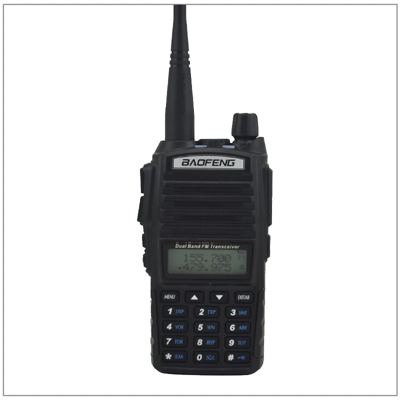 2pcs/Lot Portable Baofeng Radio UV-82 Walkie Talkie Black Dual Band VHF/ UHF Ham Radio Transceiver Baofeng UV 82