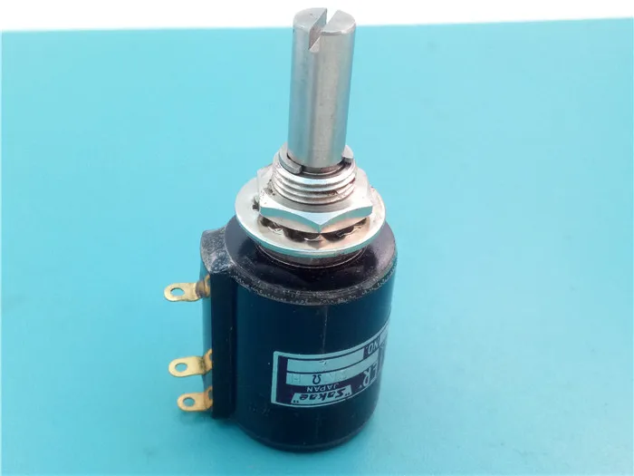 Japan SAKAE S20HP-10S 2K 10 laps Multi-turn wirewound potentiometer Handle with thread 25mm long switch