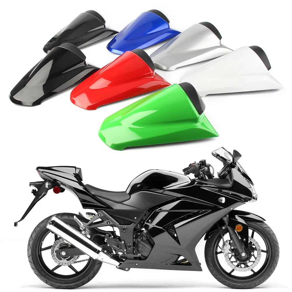 Motorcycle Seat Cover Rear Pillion Passenger Cowl Back Cover Fairing For Kawasaki Ninja ZX250R 2008 2009 2010 2011 2012