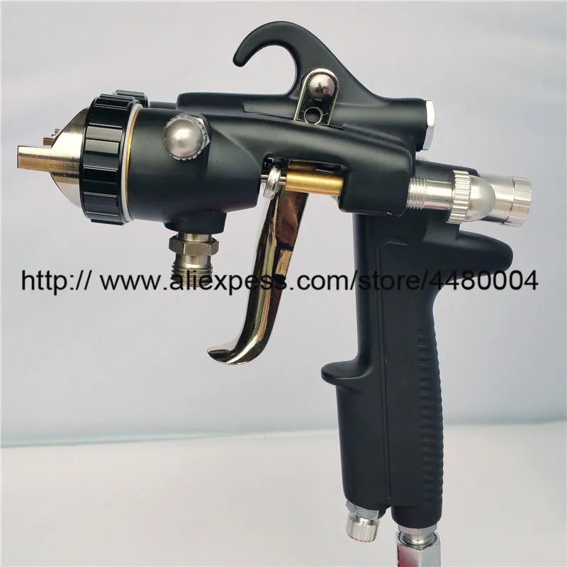 Nano Chrome Dual Head Pneumatic Sprayer, Polyurethane spray gun,1.4mm Double Nozzle Spray Gun ,Professional Painting Tools