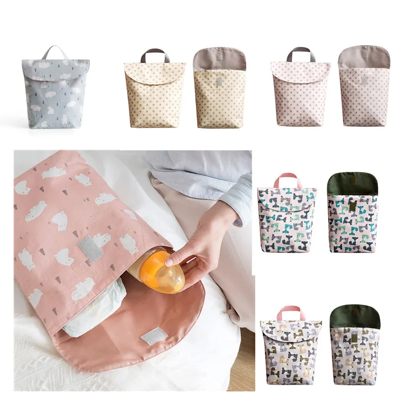 Sacs à couches étanches pour bébé, sac à dos réutilisable, housse de couche, sac de support sec pour les soins des mamans