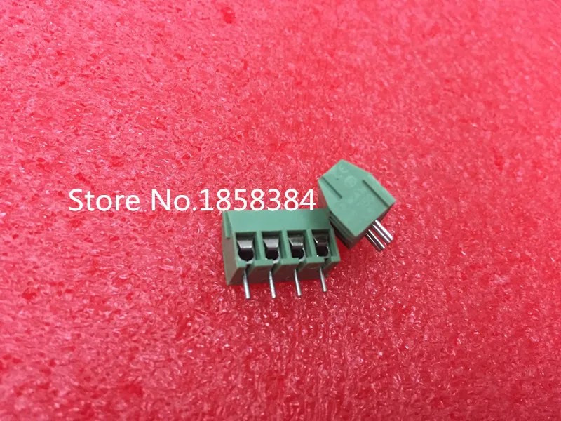 

100 шт./лот KEFENG Φ KF350 4-контактный 3,5 мм прямой контакт PCB винтовой клеммный блок соединитель