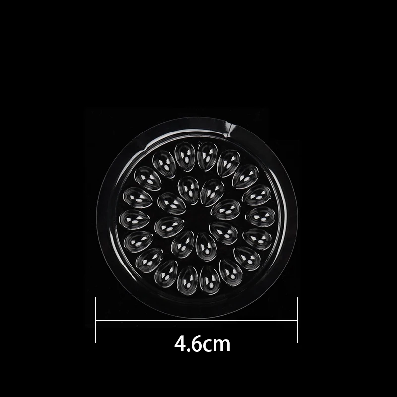 HEIßER 100 stücke Einweg Halter Aufkleber Kleber Klebe Palette Für Wimpern Verlängerung Wimpern Make-Up Werkzeuge Kunststoff Blume Wimpern – Detail 6