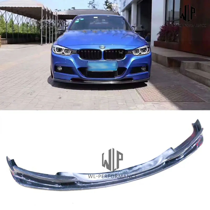 F30 F35 MT High Quality Carbon Fiber Front Lip Splitter Car Styling Fit For BMW 3 Series F30 F35 2012-UP 320i 328i 335i