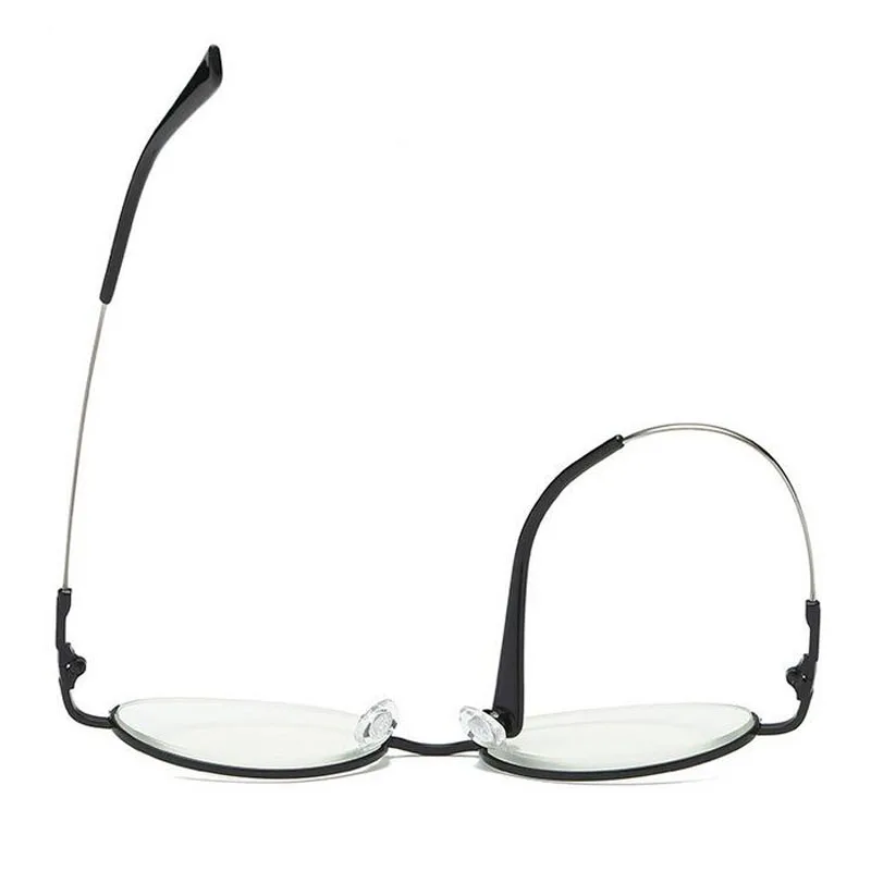 Vintage Spring Hinge Half Moon Eyeglass Frames Reading Glasses +1.0 +1.5 +2.0 +2.5 +3.0 +3.5 +4.0