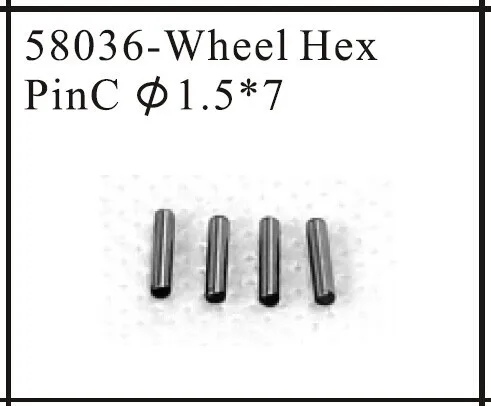 hsp 58036 Wheel Hex pinC D1.5*7 For 1:18 1/18 Model Car Buggy Monster Truck Short Course Truck Spare Parts