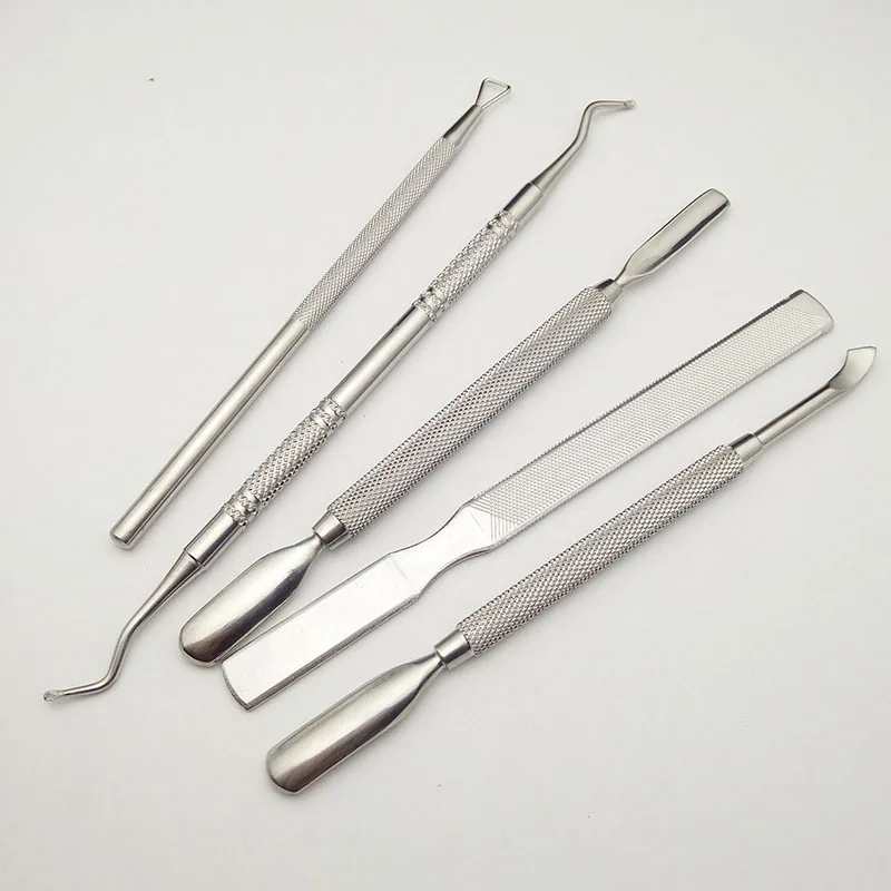 EasyNail Super! 5pcs Polacco Uv Del Gel di Rimozione Bastone In Acciaio Inox Asta di Rimozione Del Gel 3d Manicure Fai Da Te Accessorio Nuovo Set di Strumenti.