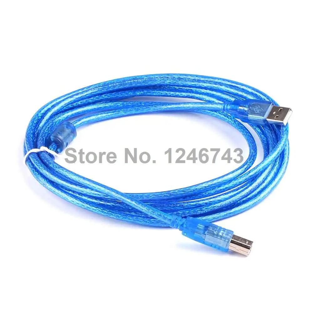 1PCS 3m Rall Copper with Magnetic Ring USB Printer Cable USB Side Port USB Cable