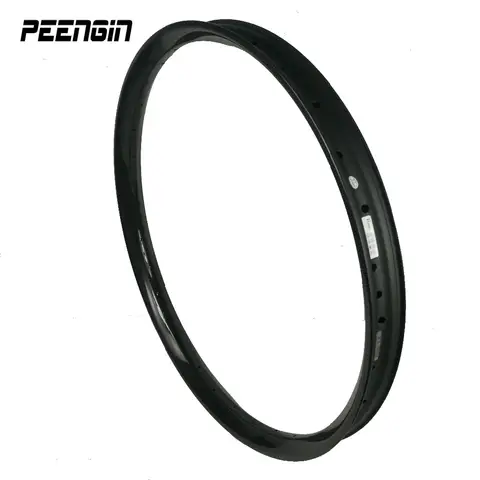 Aro de Bicicleta MTB 27.5 Polegadas 650B OEM, Rodas com Paredes Duplas, 50mm de Largura, 25mm de Profundidade, Carbono, Hookless, Compatível com Clincher e Tubeless