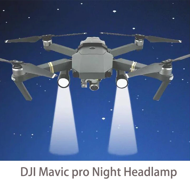 Dla DJI Mavic Pro lampa błyskowa LED Filght zestaw lampowy do DJI Mavic Pro nocne wyszukiwanie lotów oświetlenie akcesoria do dronów