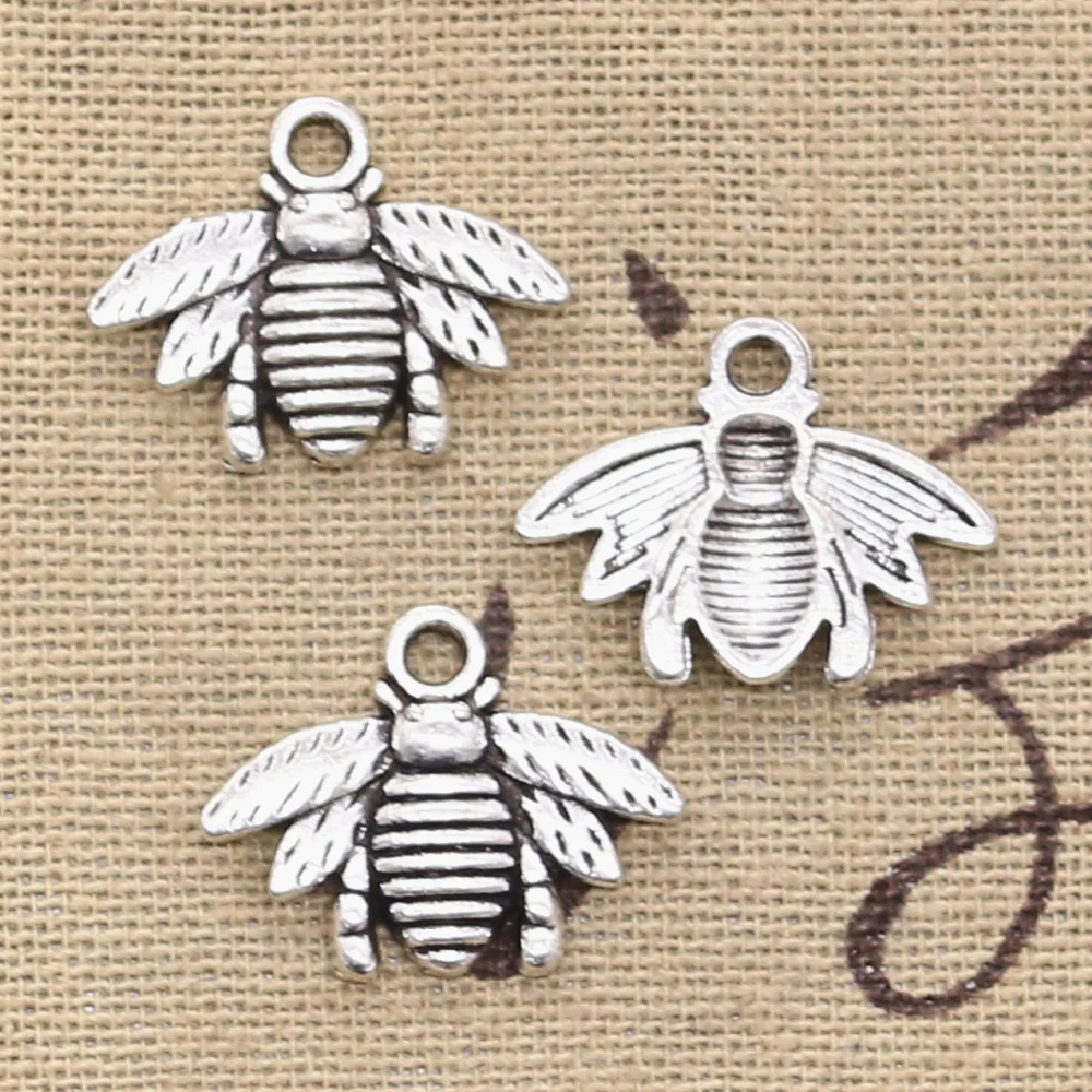 15pcs Charms Bumblebee Honey Bee 21x16mm Antique Making Pendant fit,Vintage Tibetan Bronze Silver color,DIY Handmade Jewelry