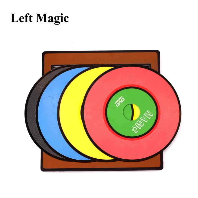 Color Changing CDs / Vanishing CD Magic Tricks (Not Include Silk) DISK Clip Stage Magic Props Mentalism Illusion Gimmick