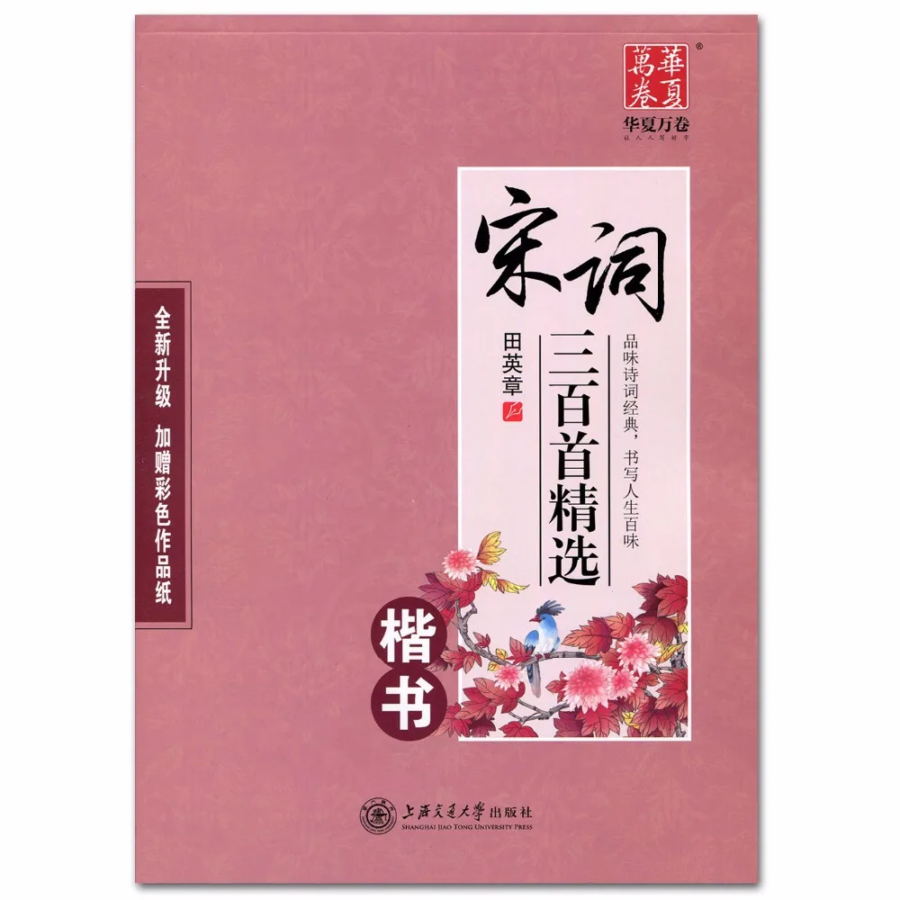 300 Song Ci Poetry Copybook Chinese Pen Calligraphy Copybook Regular Script Student Adult Copybook