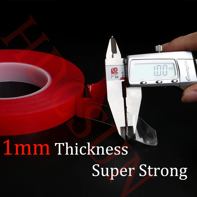 Super strong transparent Double Sided Tape Acrylic Adhesive for car window Phone repair office household universal use