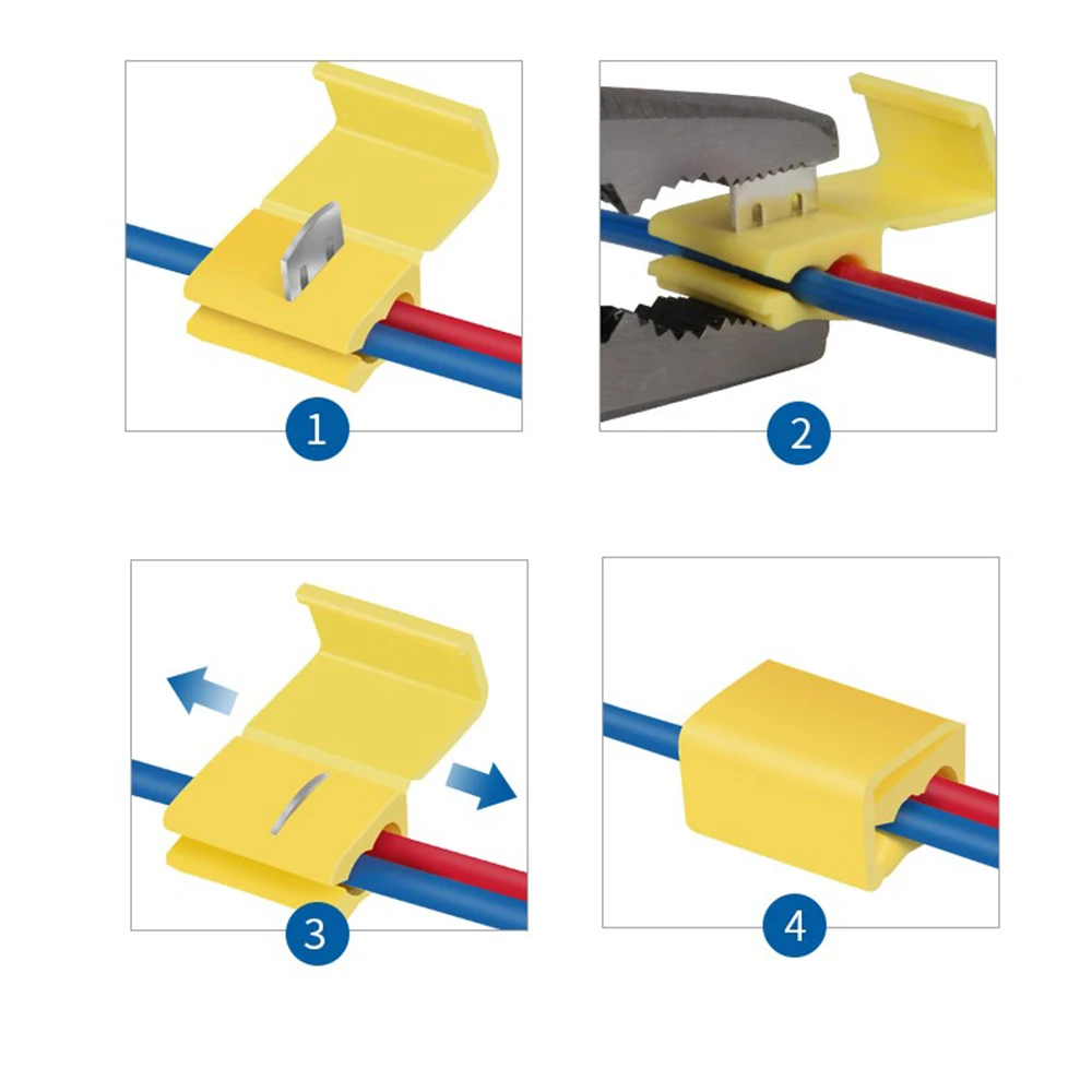 10PCS Red Blue Yellow Scotch Lock Quick Splice 22-18 18-14 12-10 AWG Wire Connector 801P3 802P3 805P3
