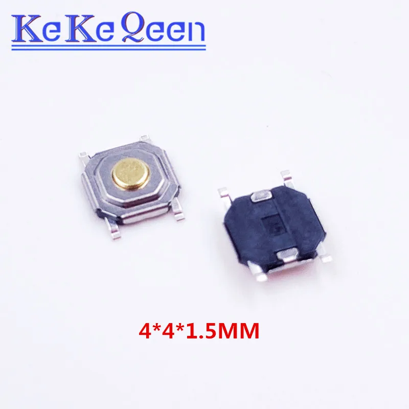 

500 шт. 4*4*1,5 мм 4x4x1,5 мм SMD кнопочные переключатели микропереключатель тактовый переключатель