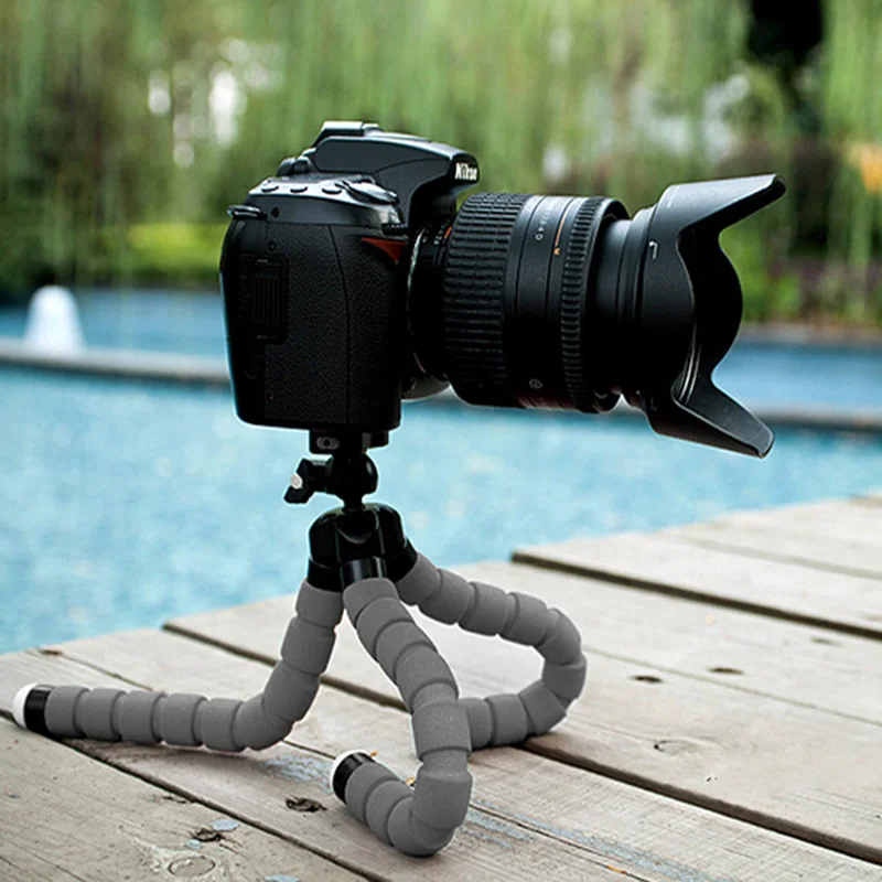 New Mini Flexible Octopus Tripod Camera Phone Tripod Stand 360 degree roating head universal for digital camera phone sports ACT