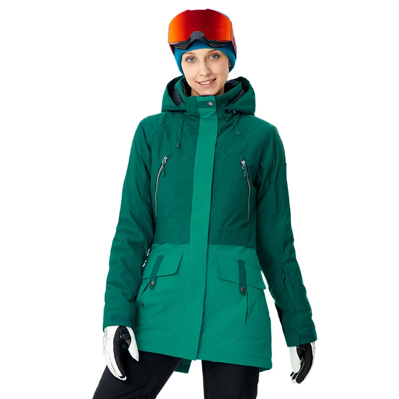 RUNNING RIVER – veste de Snowboard chaude pour femme, vêtement de Sport de plein air, mi-cuisse, de haute qualité, pour l\'hiver, # A8010