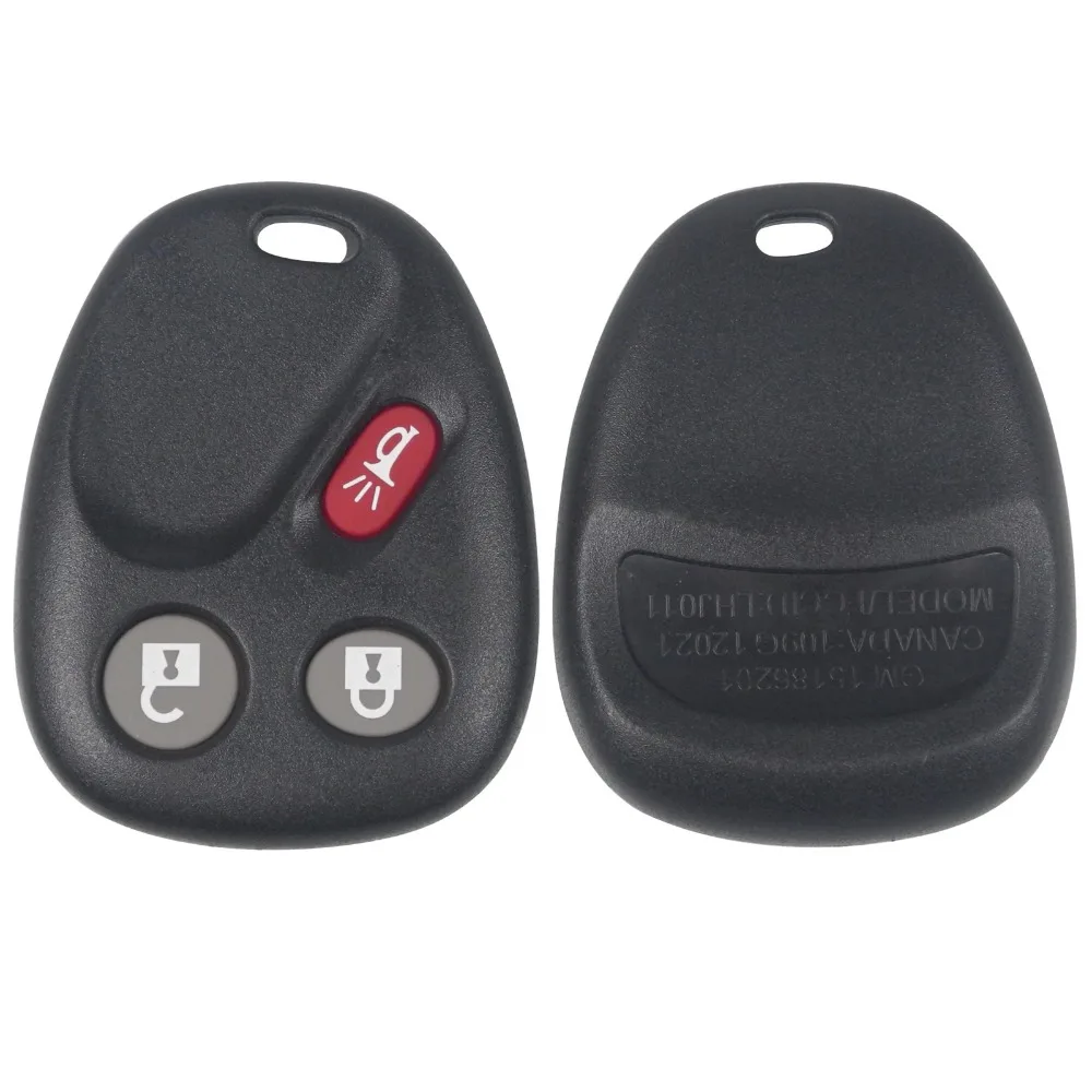 jingyuqin 3-przyciskowy zdalny kluczyk samochodowy Pusta obudowa Stylizacja Etui Keyless Fob Pad Cover Dla Buick Rainier GMC Isuzu Oldsmobile