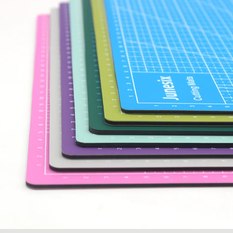 Colored A4 PVC Scale Cutting Mat Patchwork Home Sculpture Tools Artist Manual Carving Pad Double-Sided Self-Healing Cutter Board