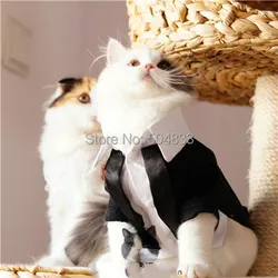 Cats Tuxedo Formal Clothes Puppy Pets Wedding Party Suit  XS-XL