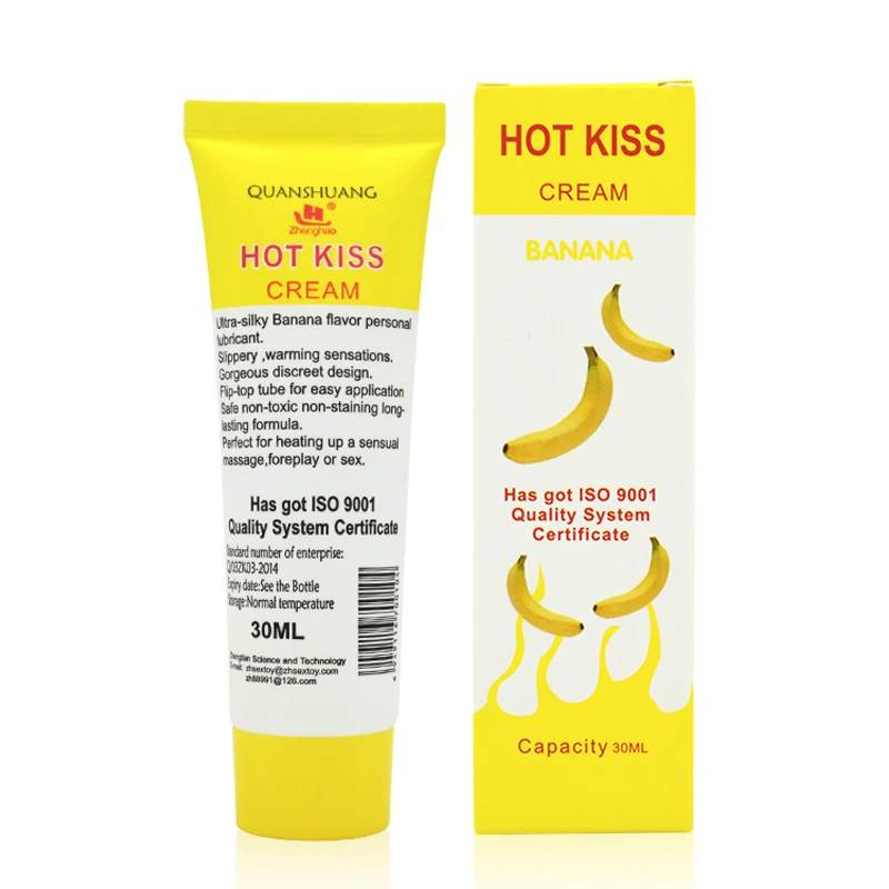 Sex Lubricant Banana Flavor 30ml Anal Lubricant Transprant Water-Based Sex Oil Vaginal And Anal Gel Sex Product For Adult