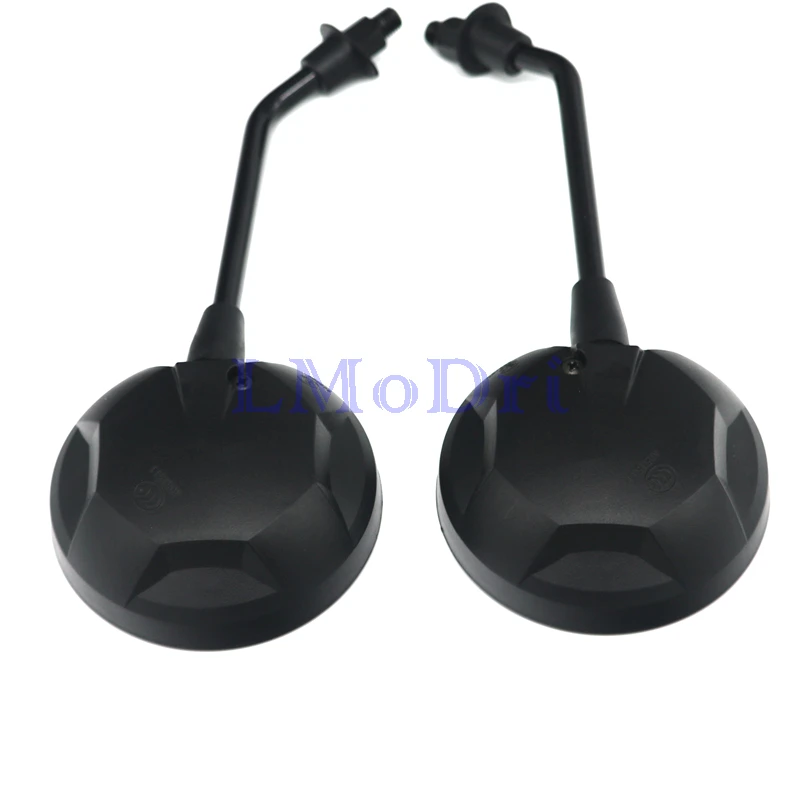 LMoDri Motorcycle Rear View Mirror Universal Scooter Back Mirrors Electric Bicycle Moped Side Mirror 8mm 10mm Round Covnex