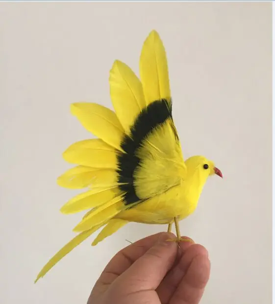 about 12x15cm real life toy bird feathers bird spreading wings bird model garden Decoration props h1201