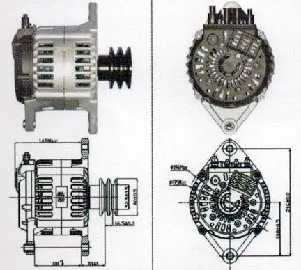 

28V 120A ALTERNATOR JFZ2912YCM3